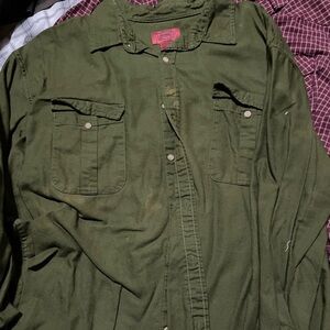 The Foundry Supply Co. Forest Green Men's Shirt Jacket